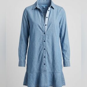 Draper James Light Blue Shirt Dress